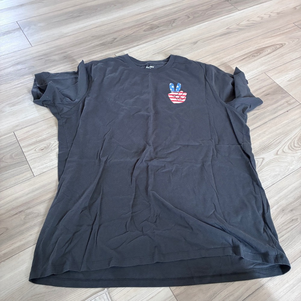 Old Navy Mens XXL Tall Better Together Peace Sign American Flag Graphic T-Shirt